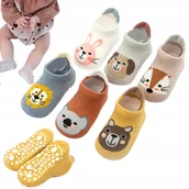 Skarpetki dla dzieci - Skarpetki Dziecięce Antypoślizgowe Rozm 1-3 Lata Kolorowe Urocze dla Dzieci - miniaturka - grafika 1