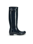Kalosze damskie - Hunter Kalosze WFT1000RGL Granatowy - miniaturka - grafika 1