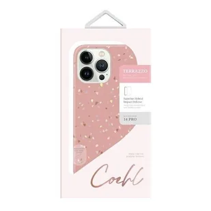 UNIQ etui Coehl Terrazzo iPhone 14 Pro 6,1" różowy/coral pink - Etui i futerały do telefonów - miniaturka - grafika 5