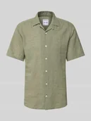 Koszule męskie - Koszula casualowa z kołnierzem z połami model ‘CAIDEN’ - miniaturka - grafika 1