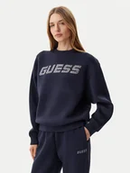 Bluzy damskie - Guess Bluza V4BQ15 K7UW2 Granatowy Regular Fit - miniaturka - grafika 1