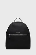 Plecaki - Trussardi plecak damski kolor czarny mały gładki - miniaturka - grafika 1