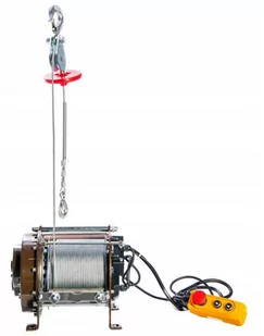 SPAWCENSO Wciągarka elektryczna linowa 400 kg 32 m 36580240 - Wciągarki - miniaturka - grafika 3