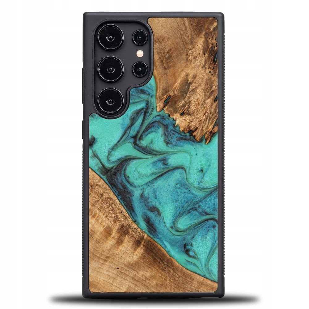 Bewood Drewniane etui do Galaxy S25 Ultra, Unique Turquoise