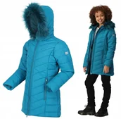 Płaszcze damskie - Zimowa kurtka dziewczęca płaszczyk Regatta RKN118 SBN 140 cm 9-10 lat - miniaturka - grafika 1