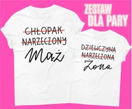 Gadżety dla niej i dla niego - zestaw koszulek dla pary, koszulki dla męża i żony - miniaturka - grafika 1