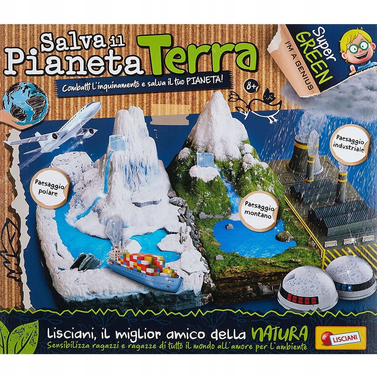 LISCIANI GRA EDUKACYJNA OCAL PLANETĘ ZIEMIĘ WIEK 8 LAT LABORATORIUM WŁOSKI