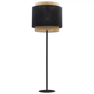 TK Lighting Lampa podłogowa nowoczesna BOHO Black 1pł. ratan  5568 - Lampy stojące - miniaturka - grafika 1