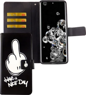 Etui Samsung Galaxy S20 Ultra Etui na telefon komórkowy Pokrowiec ochronny Etui z klapką i miejscem na kartę Miłego dnia - Etui i futerały do telefonów - miniaturka - grafika 1