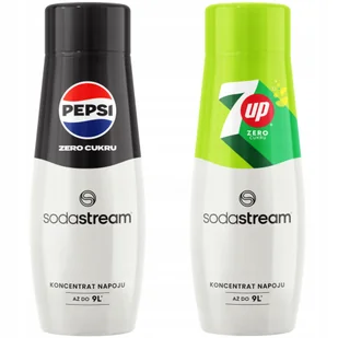 2x Syrop do saturatora Sodastream 7up Pepsi Max free bez cukru zestaw 440ml - Syropy i koncentraty owocowe - miniaturka - grafika 1