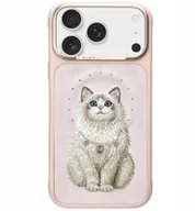 Etui i futerały do telefonów - Nimmy Etui Nimmy Lucky Fashion Cat MagSafe do iPhone 17 Pro różowy - miniaturka - grafika 1