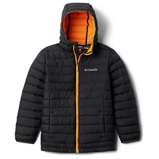 Kurtki i kamizelki sportowe męskie - Columbia chłopcy Powder Lite bluza z kapturem Insulated Jacket, niebieski, XS 1802901 - grafika 1