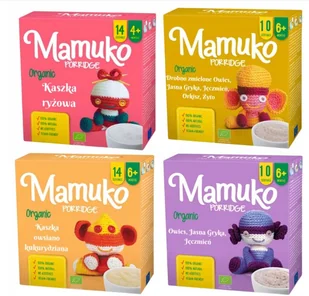 Kaszka bezmleczna Mamuko Kaszka Organiczna Owsiana 200 g + 3 inne produkty - Kaszki dla dzieci - miniaturka - grafika 1