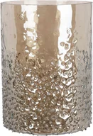 Świeczniki - Świecznik szklany świąteczny wys. 15 cm złoty - miniaturka - grafika 1