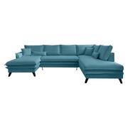 Narożniki - Turkusowa rozkładana sofa w kształcie litery "U" Miuform Charming Charlie, prawostronna - miniaturka - grafika 1