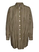 Koszule damskie - Vero Moda Koszula "Ilisa" w kolorze oliwkowo-białym - miniaturka - grafika 1