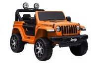 Pojazdy elektryczne dla dzieci - LEAN CARS Auto na Akumulator Jeep Rubicon 4x4 Pomarańczowy 5957 - miniaturka - grafika 1
