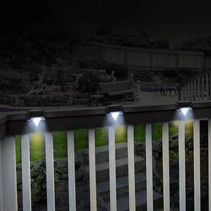 Solarna lampa schodowa tarasowa LED Maclean IP44, 4000K, Ni-MH 100 mAh, 80x45x45mm, czuj. zmierzchu MCE319 - Lampy ogrodowe - miniaturka - grafika 3
