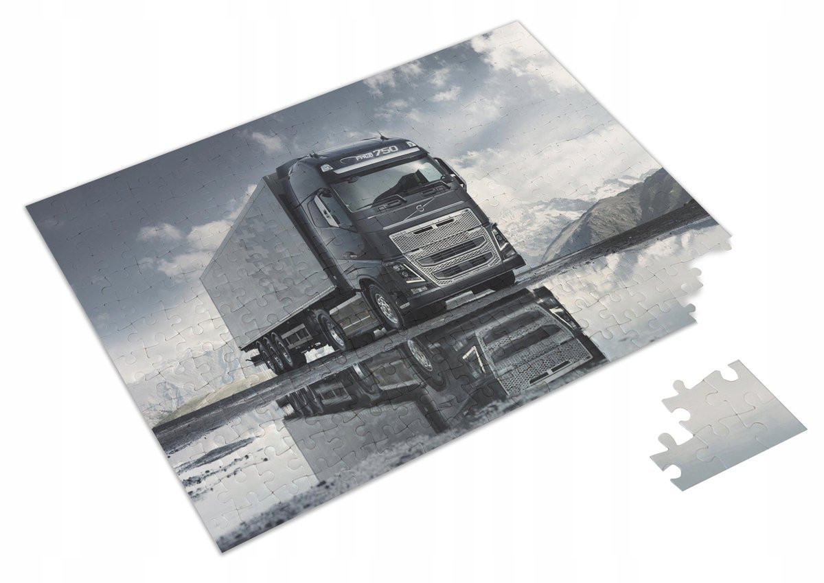PUZZLE Ciężarówka Tir Transport + IMIĘ Pudełko 120 el. #2