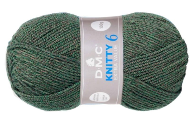 włóczka DMC KNITTY 6 kol. 904 / zielony melanż