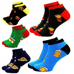 5x Stopki Kolorowe Męskie Bawełniane Skarpetki Skarpety Krótkie 44/46 - Skarpetki męskie 5x Stopki Kolorowe Męskie Bawełniane Skarpetki Skarpety Krótkie 44/46 - Skarpetki męskie - miniaturka - grafika 1