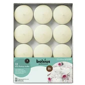 Świece - BOLSIUS Pływające świece Maxi białe 12 szt - miniaturka - grafika 1