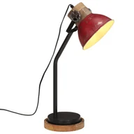 Lampy stojące - vidaXL Lampa stołowa, 25 W, postarzany czerwony, 18x18x60 cm, E27 - miniaturka - grafika 1