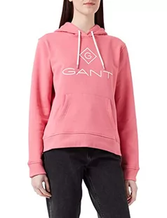 GANT Damska bluza z kapturem Lock Up Sweat Hoodie, Rapture Rose, S - Bluzy damskie - miniaturka - grafika 1