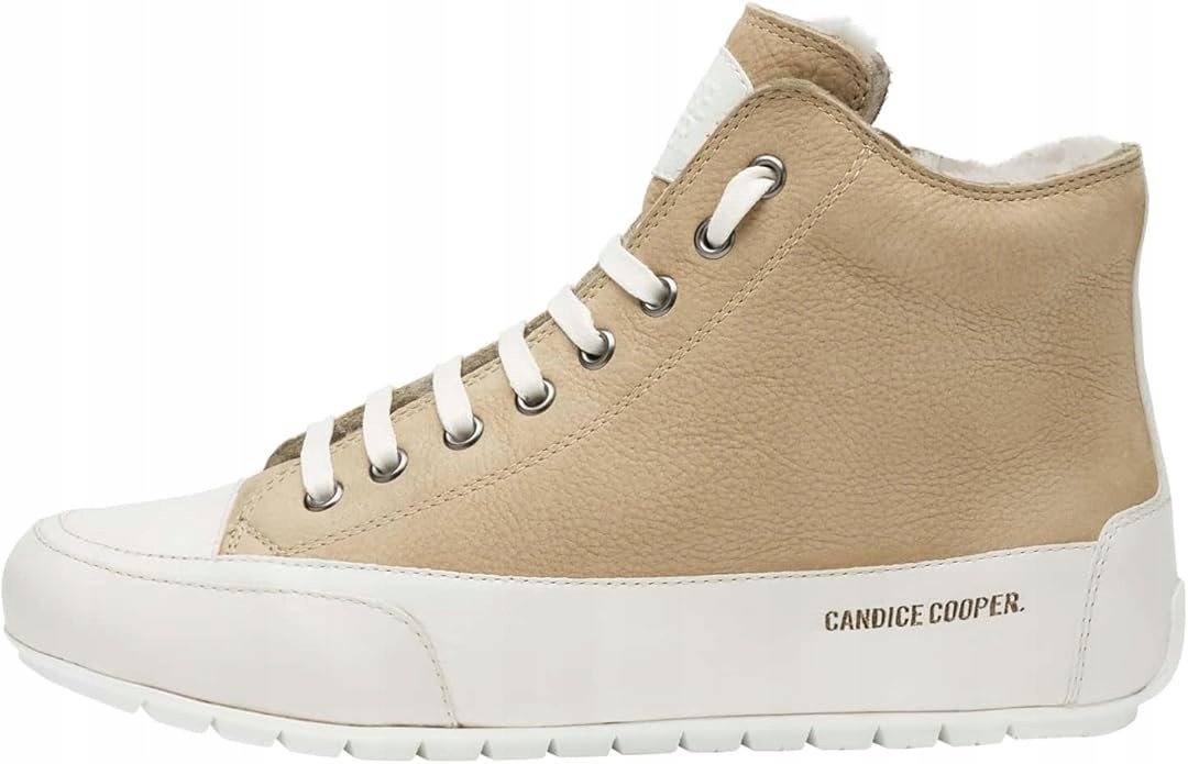 CANDICE COOPER TRAMPKI DAMSKIE BRĄZOWE OCIEPLANE SKÓRZANE Z WEŁNĄ 39 JŁA