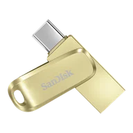 Pendrive - SanDisk Ultra Dual Drive Luxe USB Type-C Flash Drive - 128GB, Gold - SDDDC4-128G-G46GD - miniaturka - grafika 1