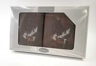 Ręczniki - Ręczniki, 100% bawełna, w pudełku, na prezent 70x140+50x100cm Brązowy-1 - miniaturka - grafika 1