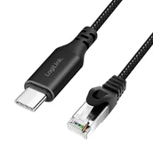 Kable USB - LogiLink USB 3.2 typ C - RJ45 1.5m - miniaturka - grafika 1