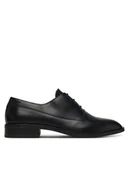 Półbuty męskie - Calvin Klein Półbuty Slim Ess Oxford Lth HM0HM01929 Czarny - miniaturka - grafika 1
