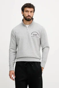 Gant bluza męska kolor szary z nadrukiem 2067091 - Bluzy męskie - miniaturka - grafika 1