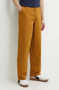 Spodnie męskie - Vans spodnie bawełniane kolor brązowy w fasonie chinos VN0000051M71 - grafika 1