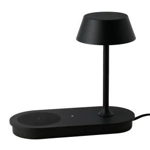 Biurkowa lampka z ładowarką FINO AZ5913 Azzardo 9W 3000K ściemniacz czarny - Lampy stojące - miniaturka - grafika 1