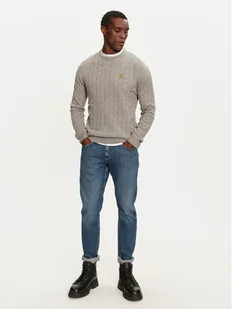 Brave Soul Sweter MK-162ALLIANCE Szary Regular Fit - Swetry męskie - miniaturka - grafika 1