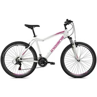 Rowery - Rower górski MTB INDIANA X-Pulser 1.6 D15 26 cali damski Biało-różowy - miniaturka - grafika 1