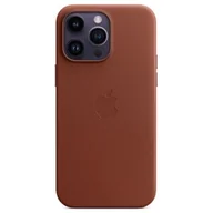 Etui i futerały do telefonów - Apple Skórzane etui z MagSafe iPhone 14 Pro Max umbra - miniaturka - grafika 1