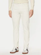 Spodnie męskie - BOSS Spodnie materiałowe P-Delaware5 50527494 Écru Slim Fit - miniaturka - grafika 1