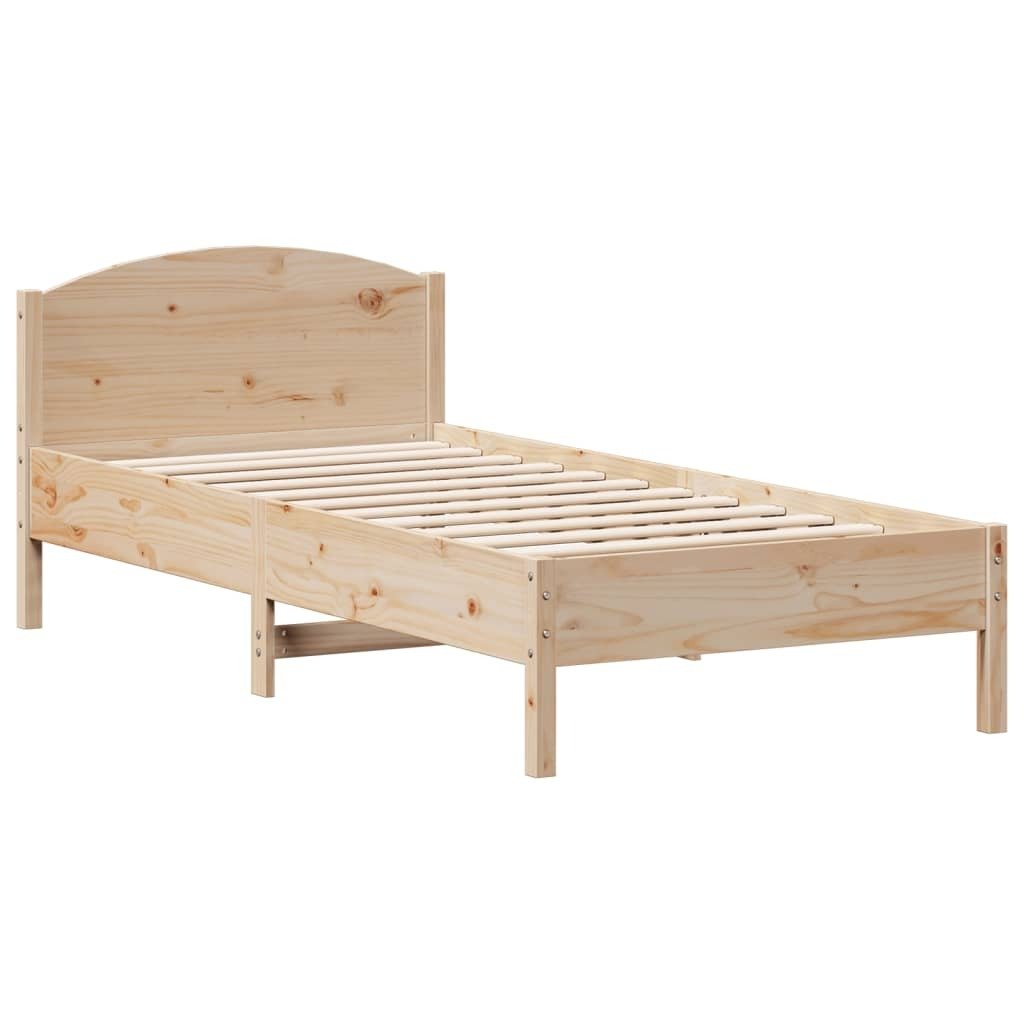 vidaXL Łóżko z litego drewna bez materaca 100x200 cm drewno sosnowe