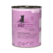 Mokra karma dla kotów - Catz finefood mokra karma dla kota Classic Adult Nr 11 Jagnięcina i królik 24x400 g - miniaturka - grafika 1