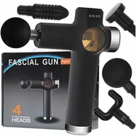 Masażery - PISTOLET DO MASAŻU PLECÓW CIAŁA MOCNY MASAŻER MASSAGE GUN ZESTAW XXL - miniaturka - grafika 1