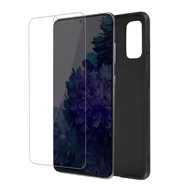 Etui i futerały do telefonów - Etui do Samsunga Galaxy S20 FE Soft czarne i szkło hartowane 9H Clear - miniaturka - grafika 1
