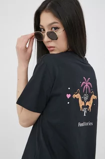 Koszulki i topy damskie - Femi Stories t-shirt bawełniany kolor czarny - grafika 1
