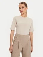 Koszulki i topy damskie - Max Mara Leisure T-Shirt Tahiti 2426366047600 Beżowy Regular Fit - miniaturka - grafika 1