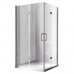 Hydrosan Kabina prysznicowa drzwi składane prostokątna 100x80 KZ12BC - Kabiny prysznicowe - miniaturka - grafika 1