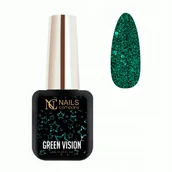 Lakiery hybrydowe - Lakier hybrydowy NC Nails Green Vision 6ml - miniaturka - grafika 1