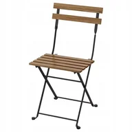 Fotele i krzesła ogrodowe - IKEA TARNO KRZESŁO OGRODOWE SKŁADANE CZARNE/BRĄZ - miniaturka - grafika 1