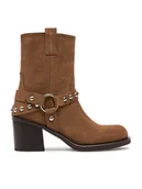 Botki damskie - Aldo Botki Albai 13848387 Brązowy - miniaturka - grafika 1
